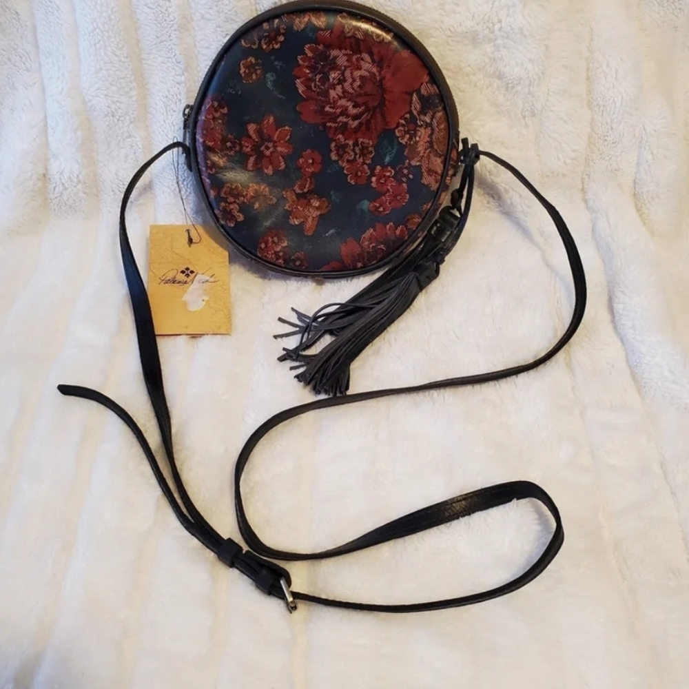 Patricia Nash Floral Round Crossbody Bag NWT